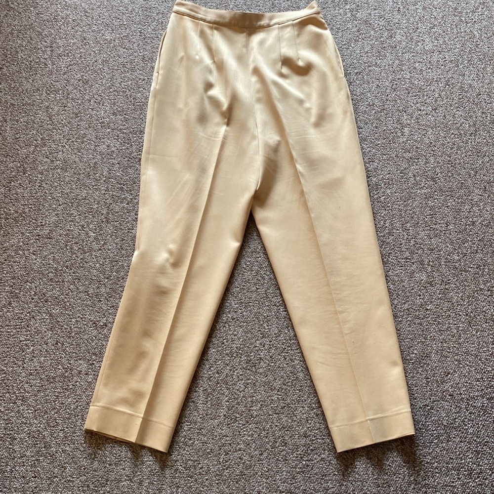 Giorgio San Angelo Vintage Butter Yellow Pantsuit Women’s 14 Pastel Power Set - Picture 6 of 15